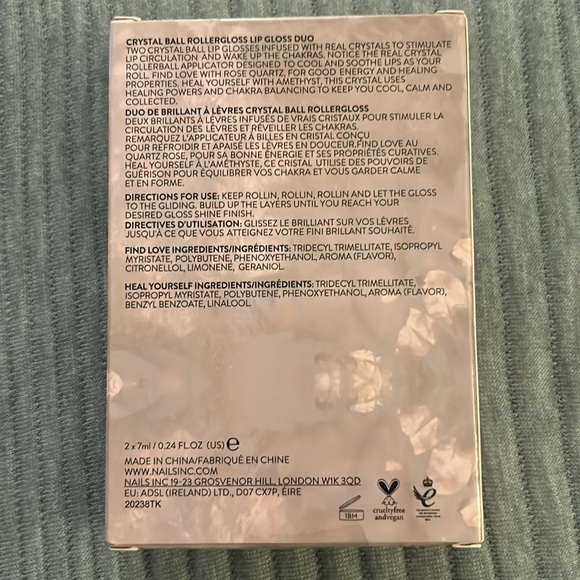 Nails Inc Crystal Ball Rollergloss Lip Gloss Duo - Picture 2 of 2